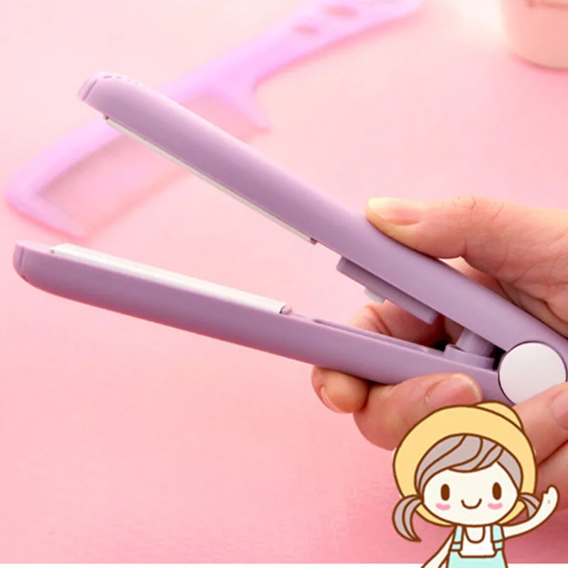 Мини щипцы для завивки волос выпрямитель двойного назначения гофрированные