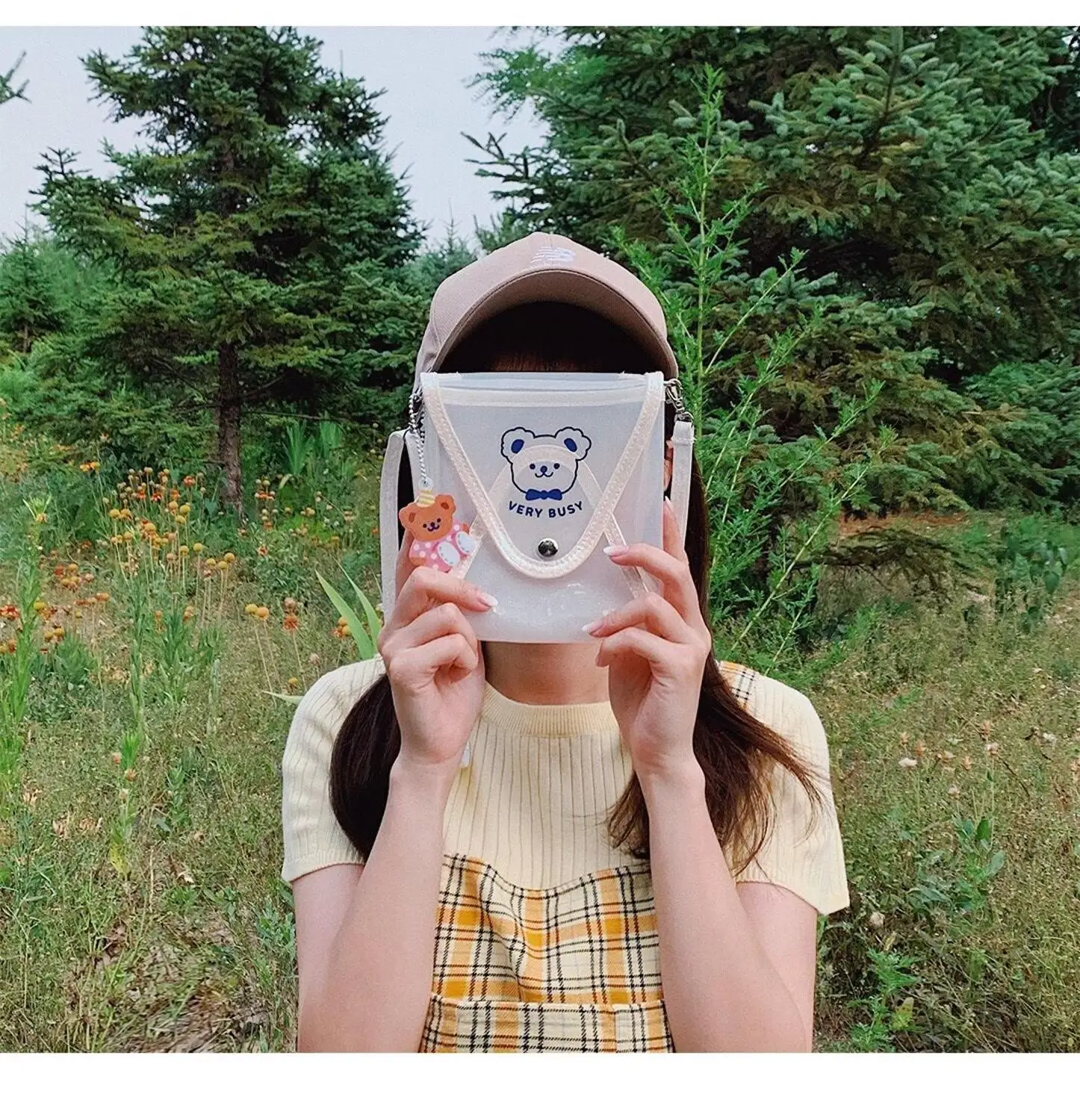 Bentoy Milkjoy школьная сумка для девочек в Корейском стиле летняя прозрачная