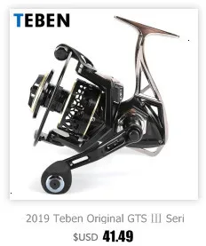Teben True 8 подшипников 5,2: 1 пресноводная катушка для ловли карпа 2-6000 серии оригинальная резиновая ручка катушки для рыбалки
