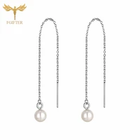 simulated pearl drop earrings for women bijoux korean jewelry gold silver color stainless steel pendientes boucle doreille