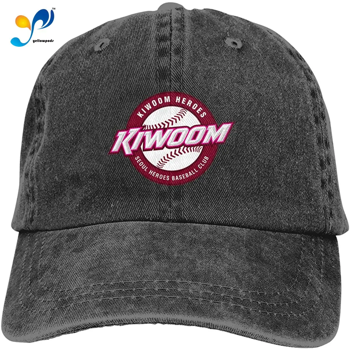 

Unisex Kiwoom Heroes Cotton & Denim & Tie Dye Dad Hat Baseball Cap