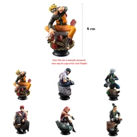 mandai anime naruto figurine model 8cm sasuke gaara kakashi haruno sakura action figures statue collectible toys