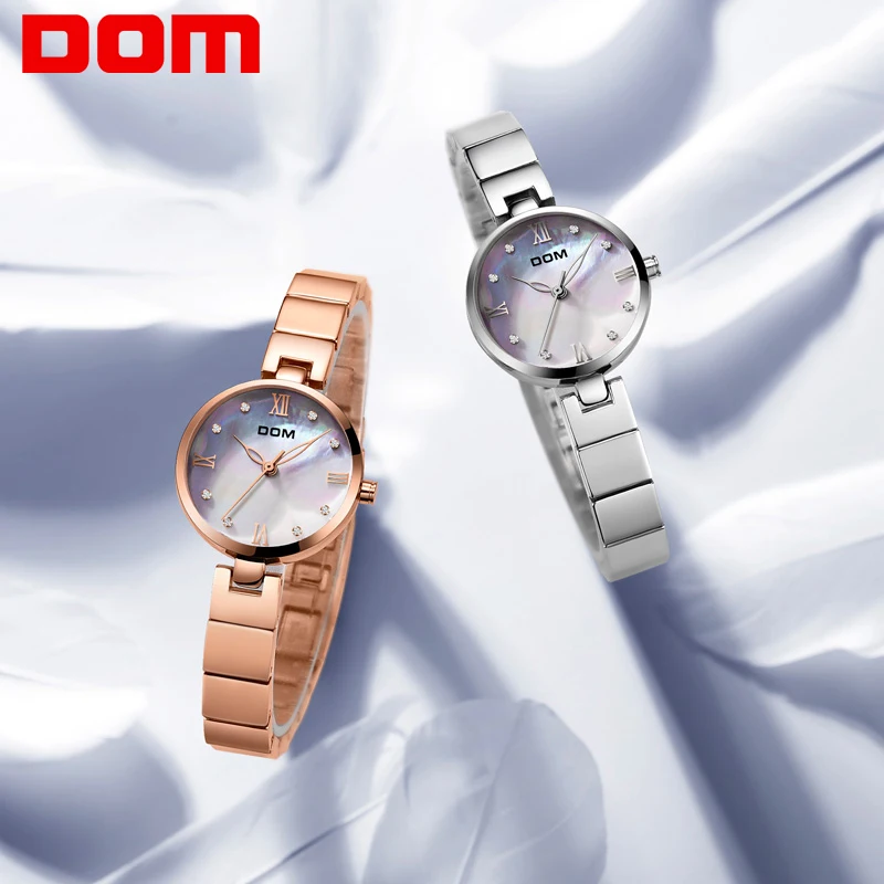 DOM океан серии часы женские повседневные Модные кварцевые Валентина Подарочный