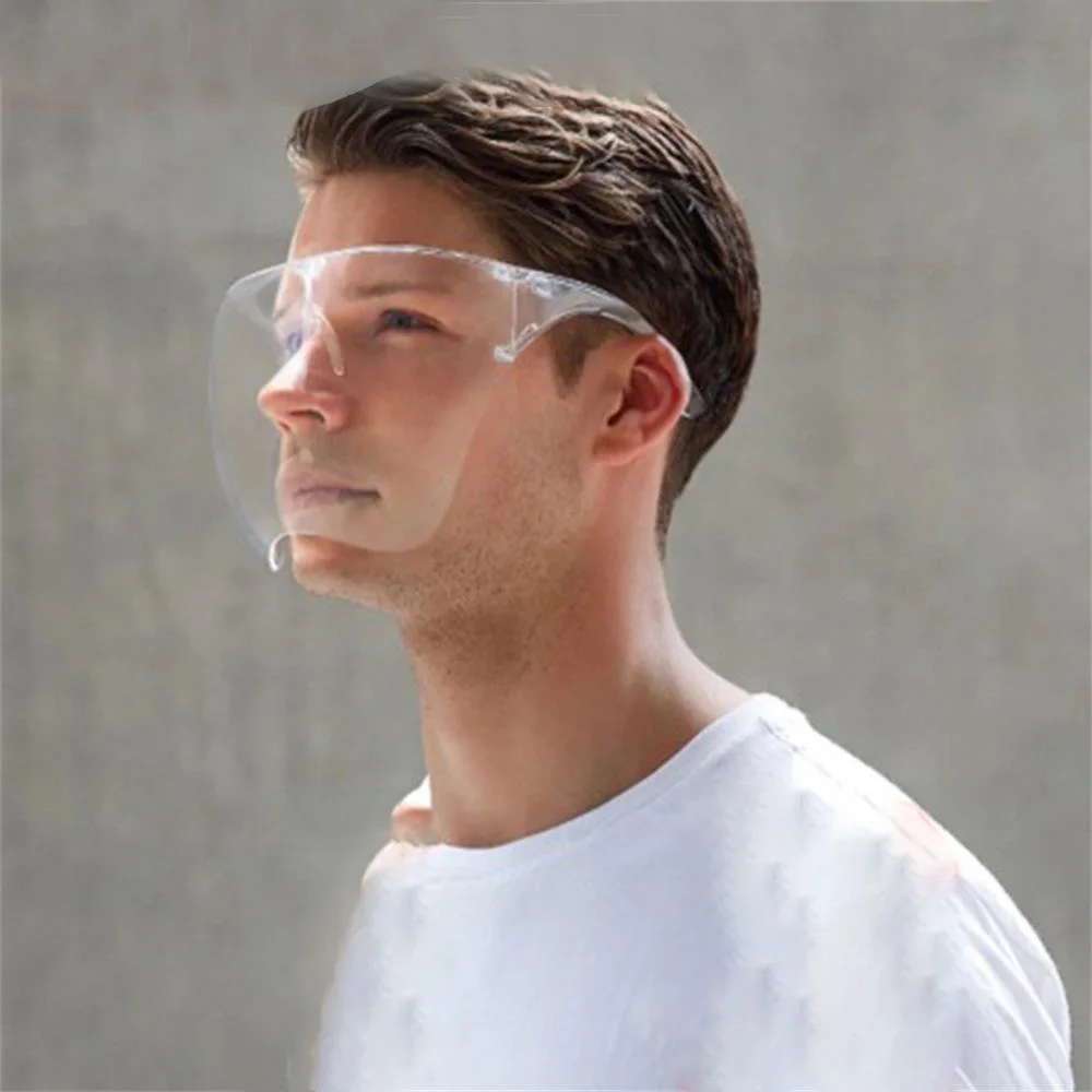 Transparent Protective Mask Full Face Shield Dustproof Goggles Safety Glasses Antidust Kitchen Anti-oil Anti-smoke | Дом и сад