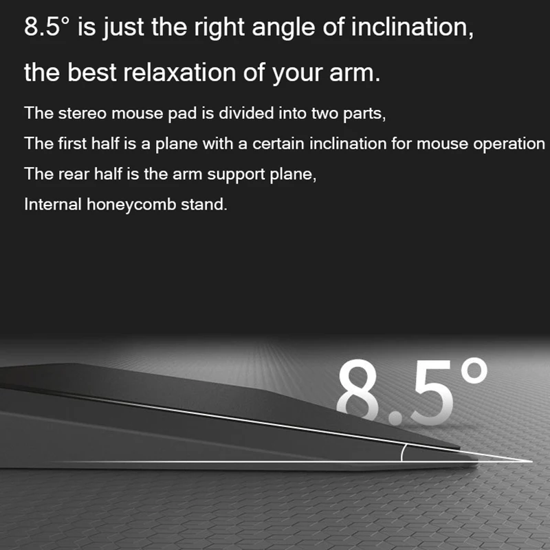 Твердый коврик для мыши с геометрическим рисунком жесткий на запястье