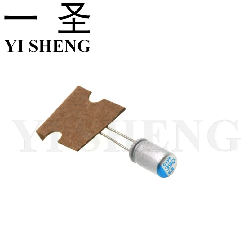 

10pcs 6.8V390UF 5*7 390UF 6.8V Solid Aluminum Electrolytic Capacitor for Computer Mainboard Video Card/Graphics Card