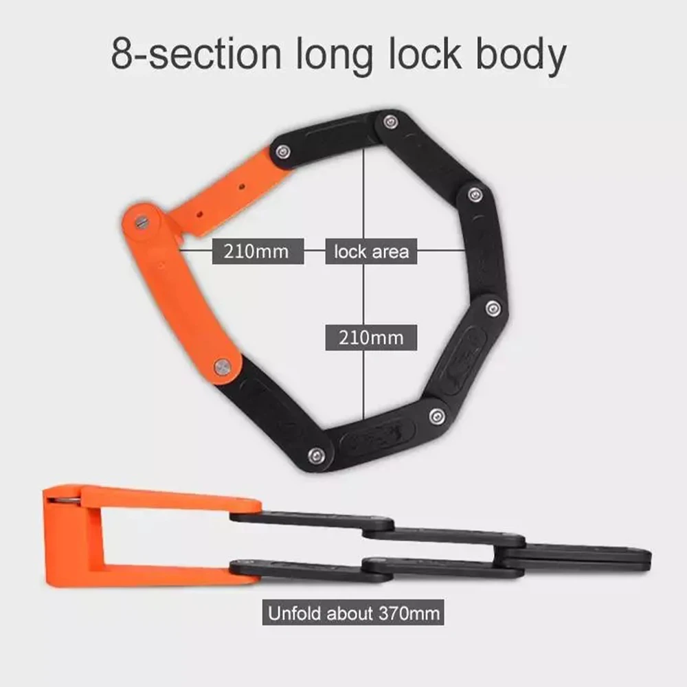 

Bicycle Lock Universal Anti Theft Anti Cutting Bike Folding Security Cable Lock for Hiking Outdoor Cycling Riding Accessory