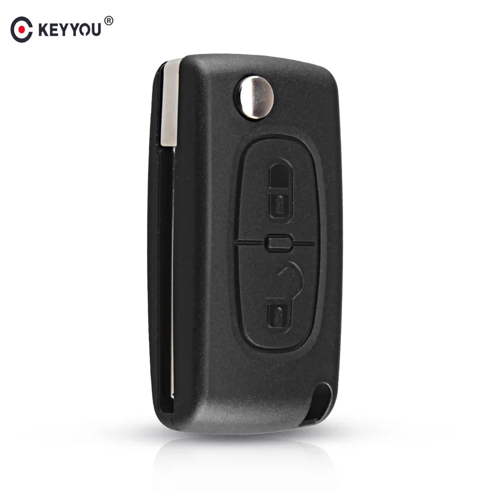 Автомобильный ключ KEYYOU HU83/VA2 Blade 2 BT дистанционный складной для Peugeot 207 307 3008 308 408 433