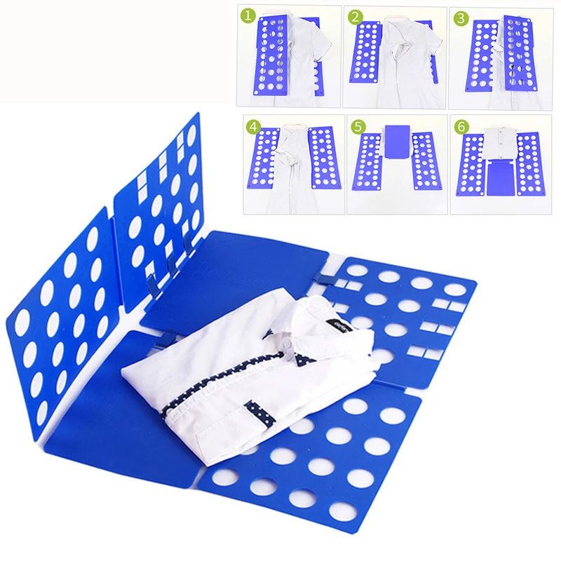 

1PC Multifuncitonal Convenient Clothes Folding Board Save Time Magic Fast Speed T-Shirt Clothes Fold Organize Save Space