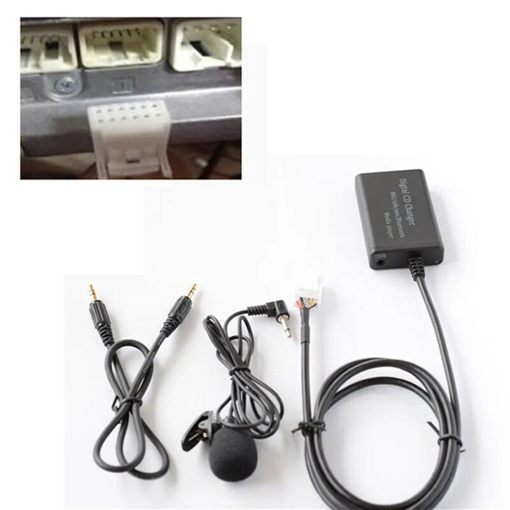 Bluetooth комплект громкой связи стерео AUX музыкальный диск коробка адаптер для Honda