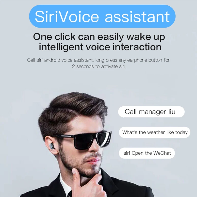 Настоящие беспроводные наушники Bluetooth наушники беспроводные наушники TWS беспроводные наушники 5,0 музыкальные спортивные наушники с микрофоном