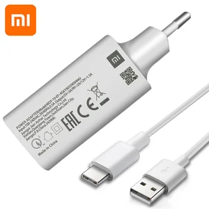 Зарядное устройство Xiaomi 18 Вт, QC3.0, USB Type C, Micro USB, белый цвет