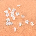 100 шт.кор. для чертежных кнопок прозрачный канцелярские кнопки цветок Форма чертежная доска шпильки рисунок фото стержни стены доски объявлений расходные материалы