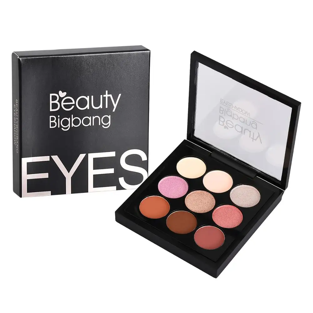 BeautyBigBang 9 цветов блестящие тени для век матовые мерцающие макияж светящиеся несколько стилей Дымчатая Палитра Тени для век
