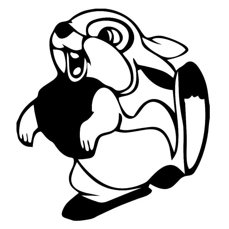 16*14 6 см THUMPER виниловые наклейки в виде Фотообоев c переводными картинками веселый