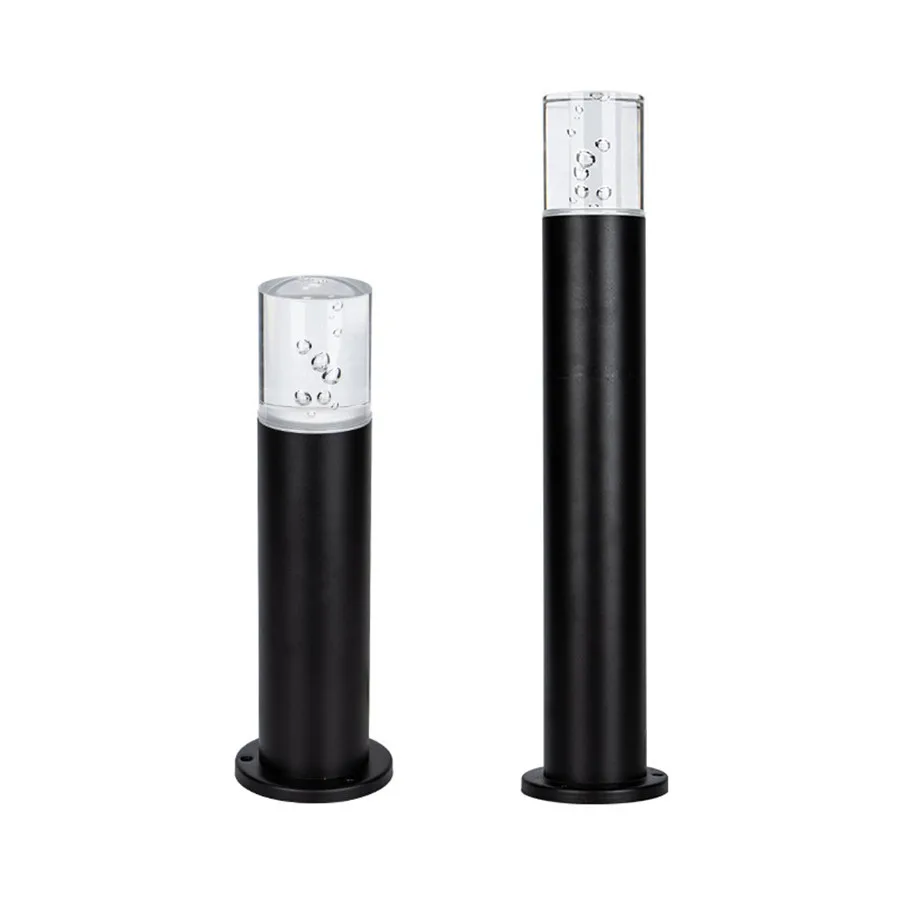 

Beiaidi 10W Acrylic Bubbles COB Garden Pathway Pillar Lamp Outdoor Aluminum Landscape Fence Pillar Light Villa Road Column Lamps