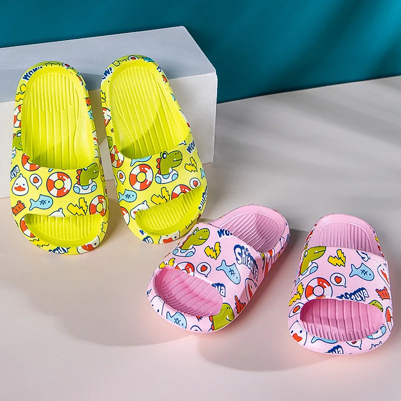 

Slippers Boy Girl Summer Kids Flip Flop Non-slip Beach Sandals Toddler Indoor Bathroom Slippers Flip Flop SYB006