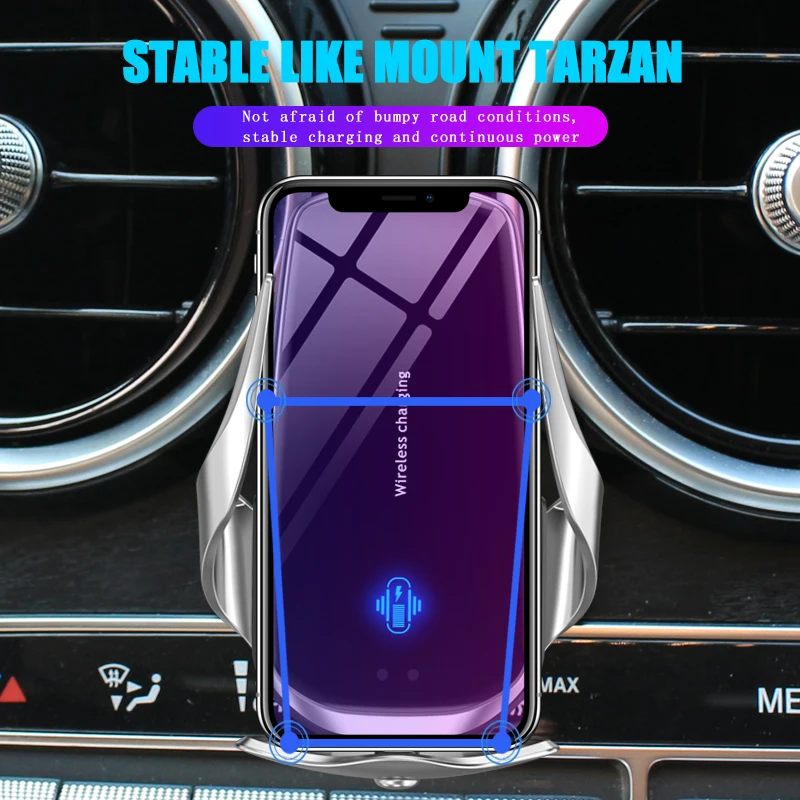 car mobile phone holder for mercedes benz c glc class w205 20152020 c180 c200 c220 glc250 charging bracket accessories free global shipping