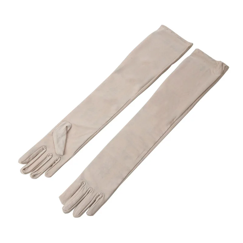 1 Pair of ladies summer sun protection gloves Thin long sleeves Anti-UV arm sleeve Spandex car bike driving | Автомобили и
