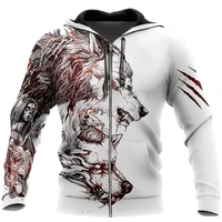 tattoo wolf 3d all over printed mens hoodies harajuku streetwear fashion hoodie unisex autumn jacket tracksuits drop shipping