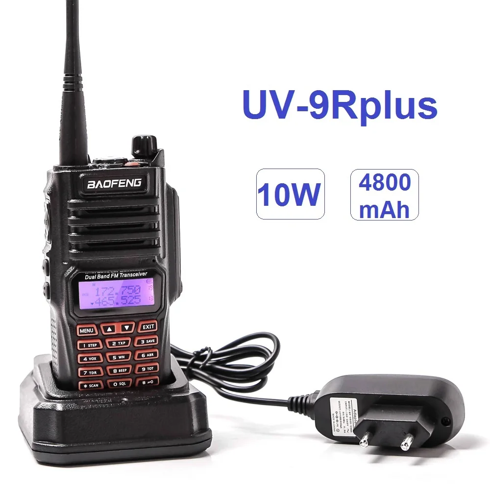 

Baofeng UV-9R PLUS Waterproof Powerful Walkie Talkie 10W Two Way CB Radio Station VHF UHF Scanner Radio Ham Transceiver Outdoor