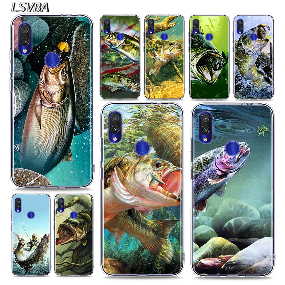 

Big fish Fishing Fisherman For Xiaomi Mi Poco X3 NFC M2 Note 10 9T 9 8 Play Mix 3 F1 Lite Ultra Pro SE 5G Phone Case