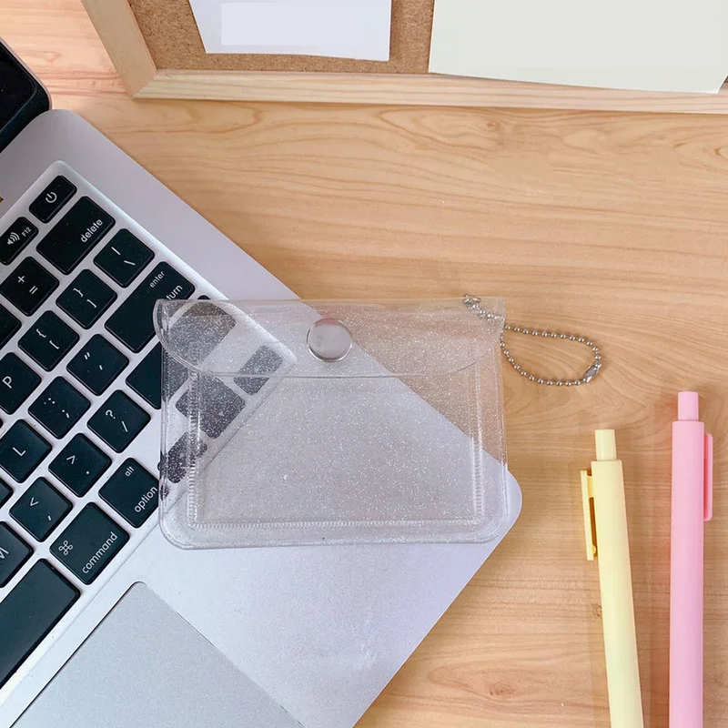 

Fashion Women Men Transparent Business Bank Card Holder Wallet Waterproof Unisex PVC Coin Card Holder Organizer Case Purse Pouch