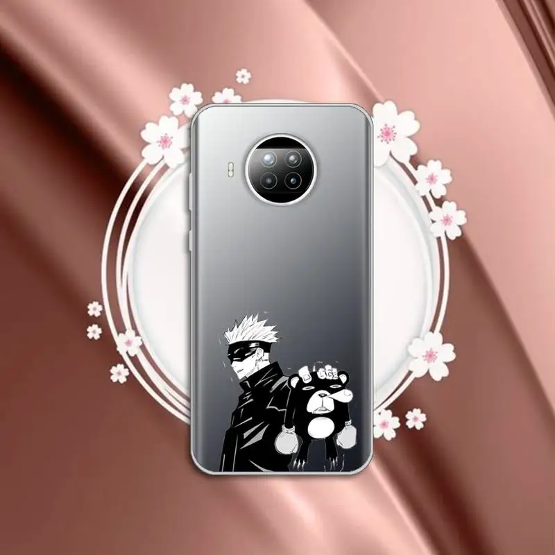 

Anime Jujutsu Kaisen Phone Case Transparent for Xiaomi mi Redmi note 10 t 8 9 pro lite 11 Samsung S 8 9 10 20 plus ultra