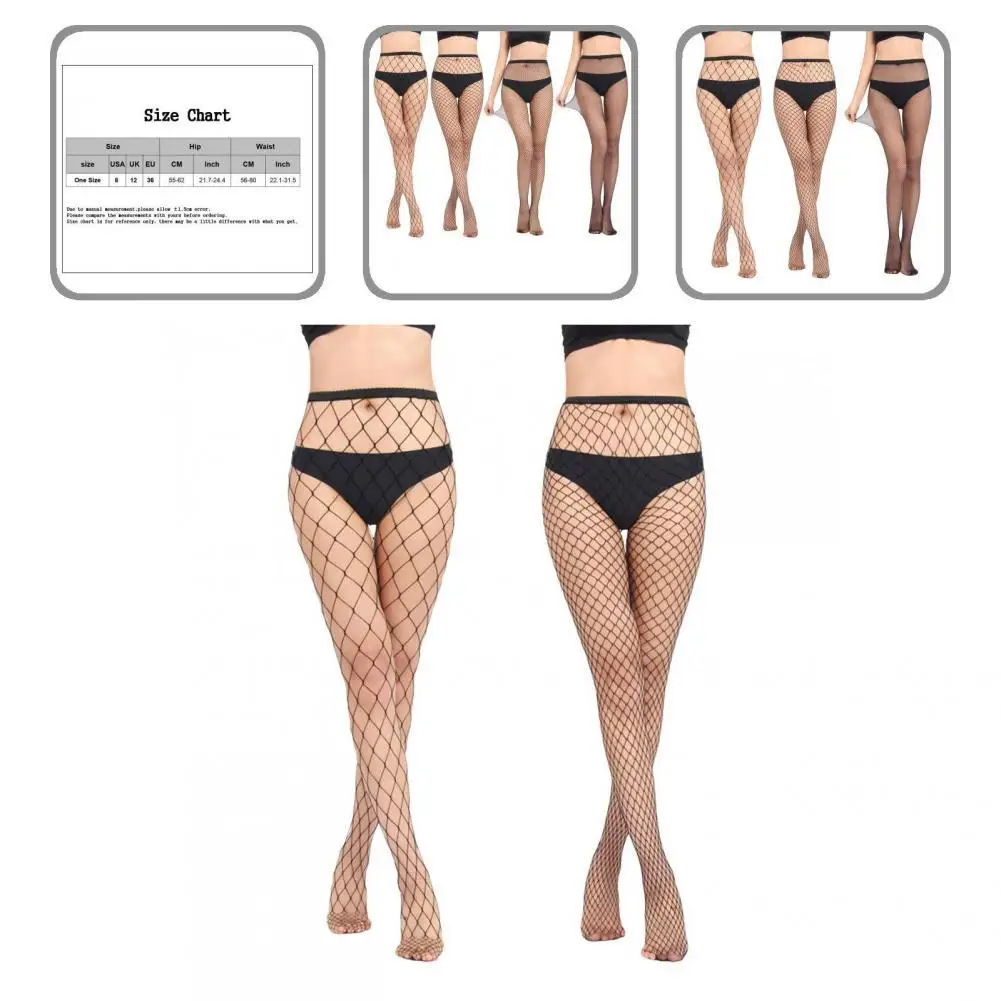 

1 комплект, сетчатые чулки из эластичного нейлона
