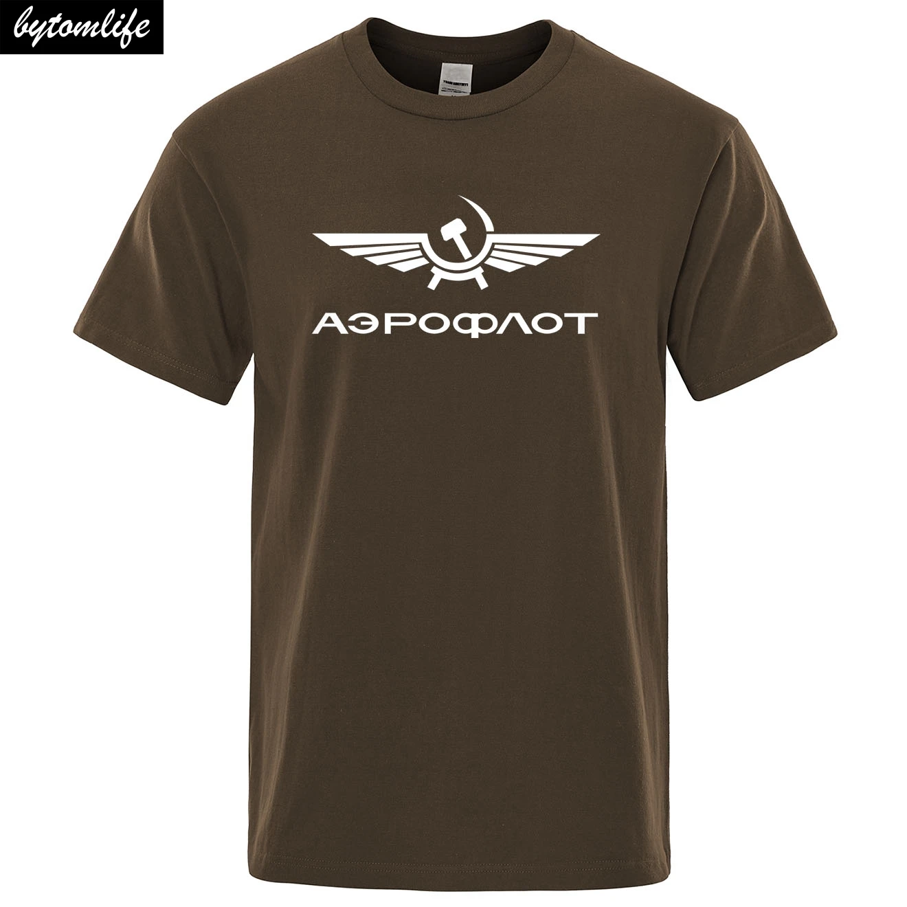 

Aeroflot Aviation Russe Pilote Aerospace Aviateur T-Shirt Summer Cotton Short Sleeve Fashion Tops O-Neck Stylish Mens T shirt