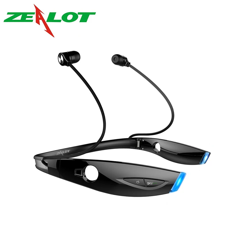 ZEALOT H1 Беспроводные спортивные Bluetooth наушники IPX7 Wateproof Складные стерео с