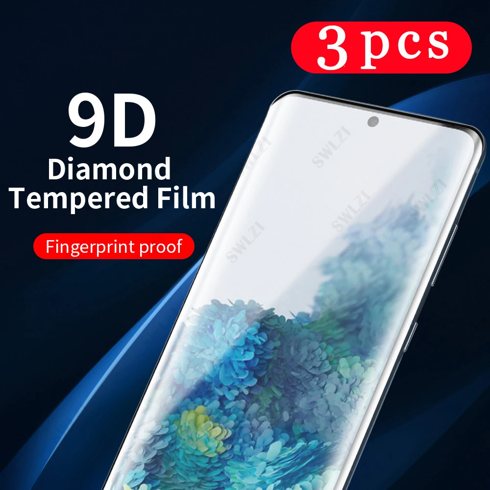 

3-1 шт. полный клей для Samsung Galaxy S21 ultra plus S20 FE защита для экрана телефона S7 edge S8 S9 S10 plus lite S10E закаленное стекло