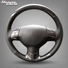 Блестящий чехол на руль из искусственной кожи для Mitsubishi Lancer EX 10 Lancer X Outlander ASX Colt Pajero Sport