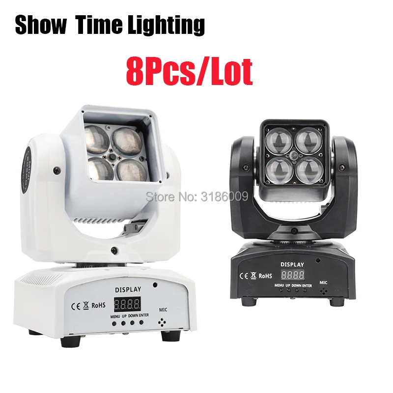 8 шт./лот Высокий Яркий Мини Dj Светодиодный прожектор света движущаяся голова lite 4