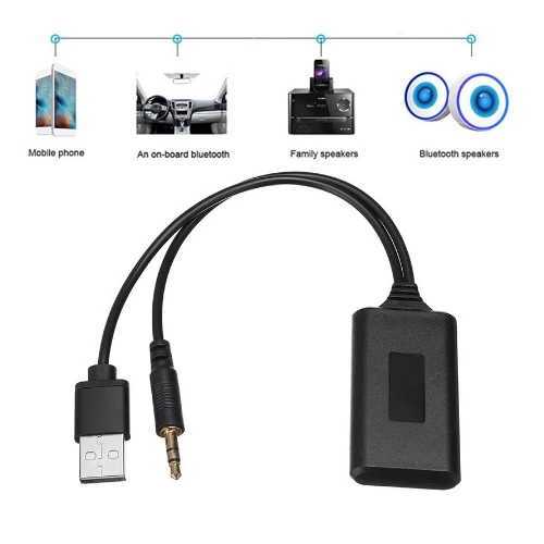 Автомобильный Aux-приемник 3 5 мм беспроводной Bluetooth-приемник со стереоразъемом Aux