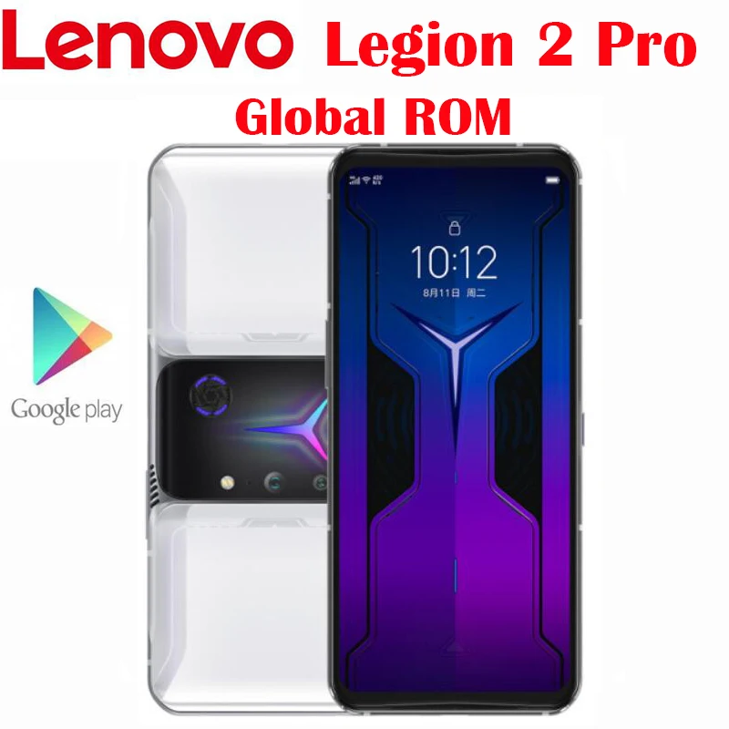 Смартфон Lenovo Легион 2 Pro 5G дюйма Snapdragon 6 92 144 Гц AMOLED экран 64 мп NFC 5500 мАч 45 Вт быстрая