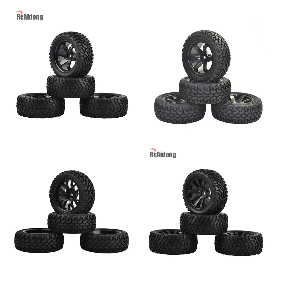 4 шт. набор покрышек и колес для радиоуправляемых автомобилей|Детали аксессуары| |
