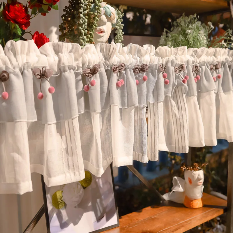 Американская пасторальная занавеска для кухни на заказ римские короткие