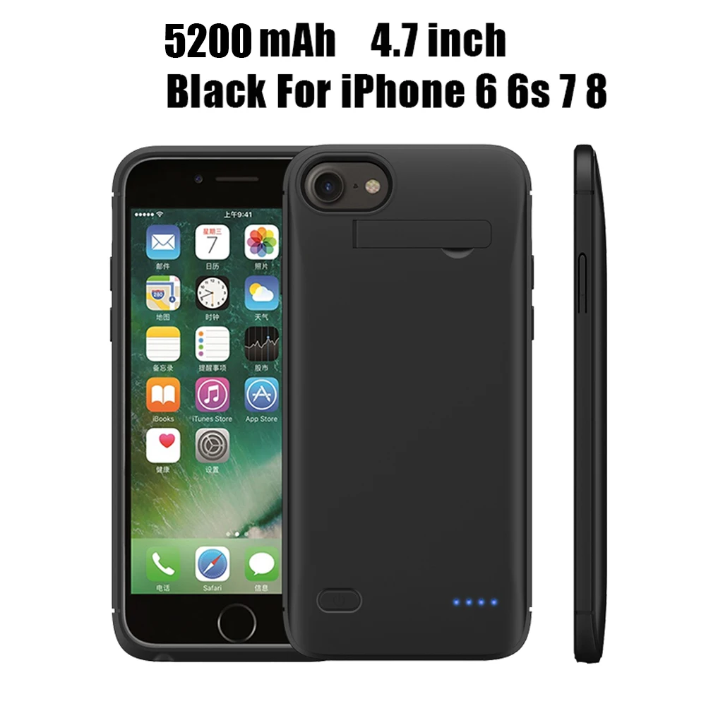 Case For iPhone 6 6S 7 8 Plus Charging Case For iPhone X XR Xs Max Portable Power Bank Charger