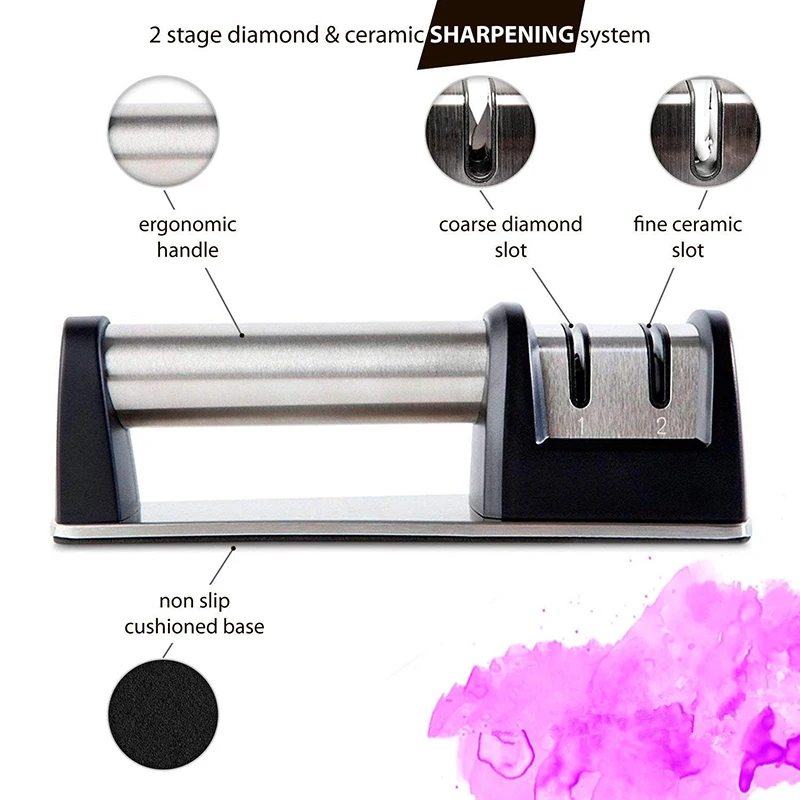 Точилка для ножей кухонные ножи точильный камень сталь вольфрам алмаз и