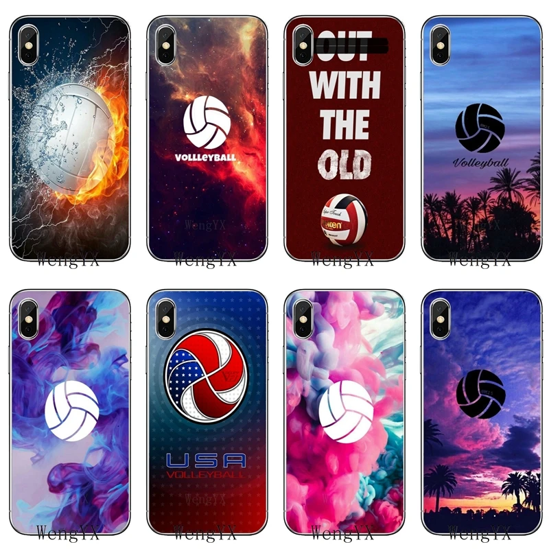 Модный волейбол спортивные для samsung Galaxy S10 lite A10 A30 A40 A50 A60 A70 A6 A8 J4 J6 плюс A9 J8 prime ТПУ мягкий чехол