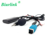biurlink car radio kce 237b full speed aux input replacement 3 5mm audio mp3 bluetooth 5 0 microphone adapter for alpine