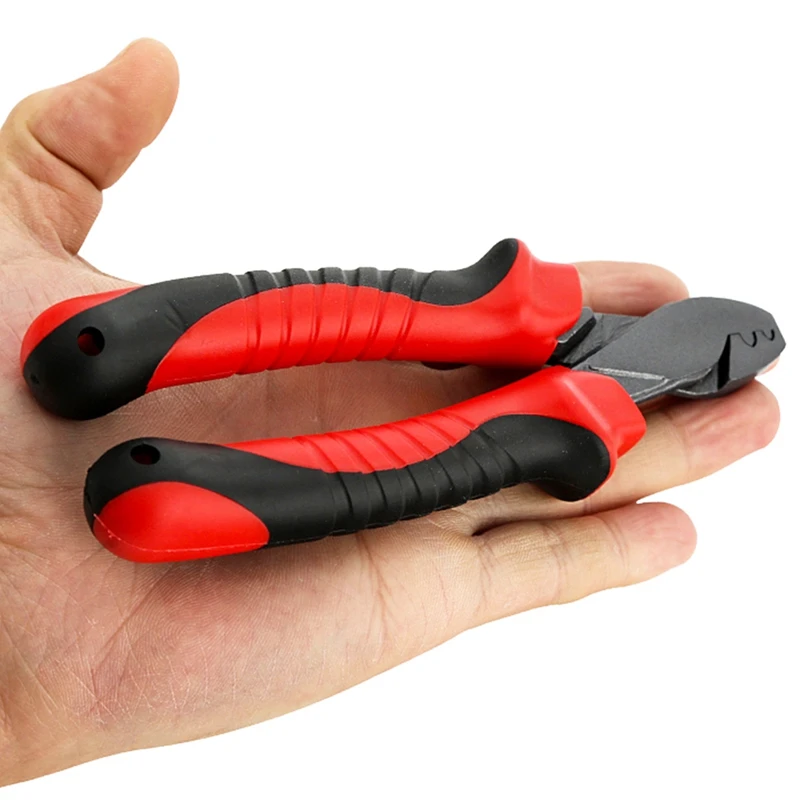 

1x Fishing Crimping Pliers & 500Pcs/Set Single & Double 5 Size Mixed Fishing Line Crimping Sleeves Copper Tube