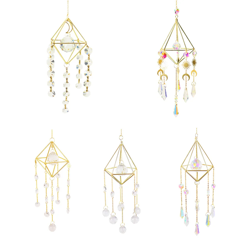 

Crystal Windchimes Ornament Lighting Ball Jewelry Outdoor Garden Wind Chime Window Hanging Pendant Home Living Room Decor