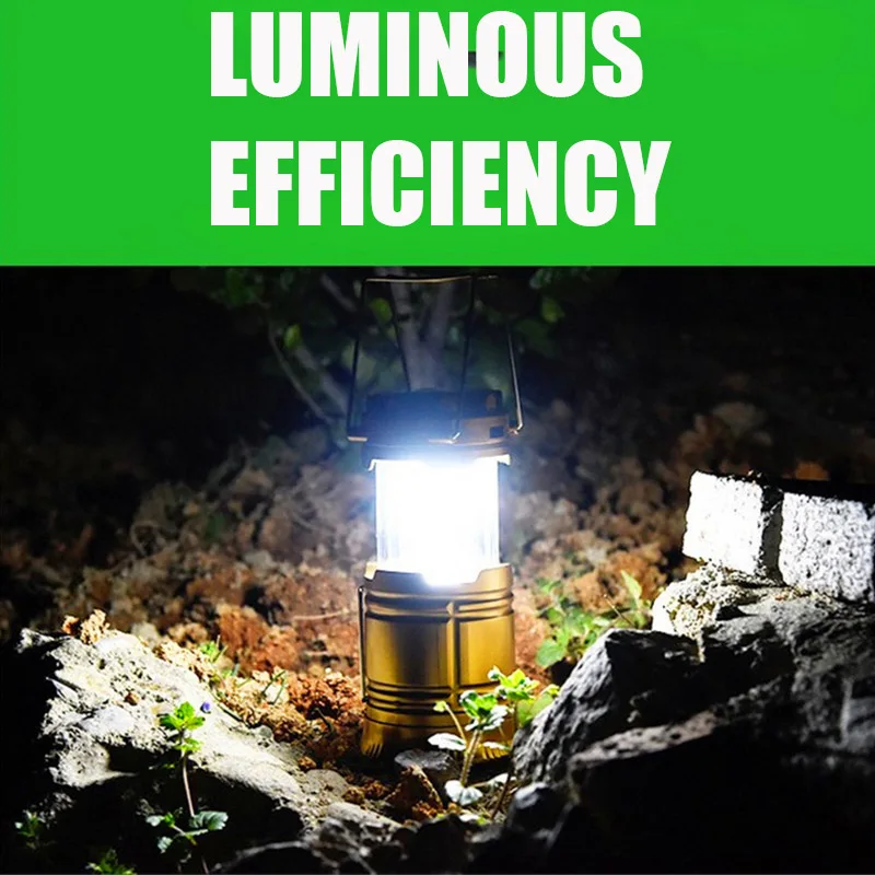 

LED Camping Lantern Portable Solar Rechargeable Telescopic Handheld Lamp Outdoor Light SEC88