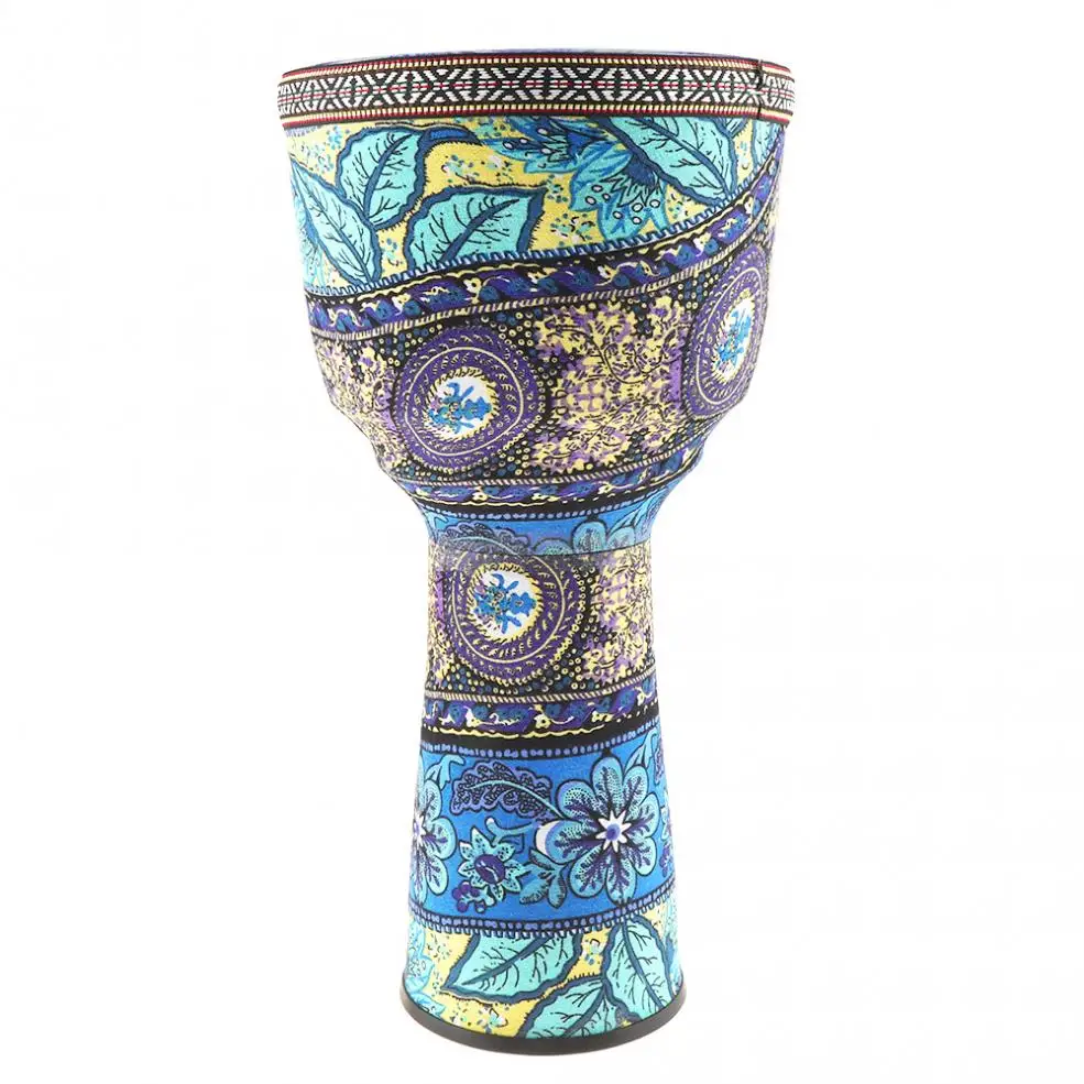 8 дюймов портативный Африканский Djembe барабан красочные ткани искусства ABS баррель ПВХ кожи детей ручной барабан