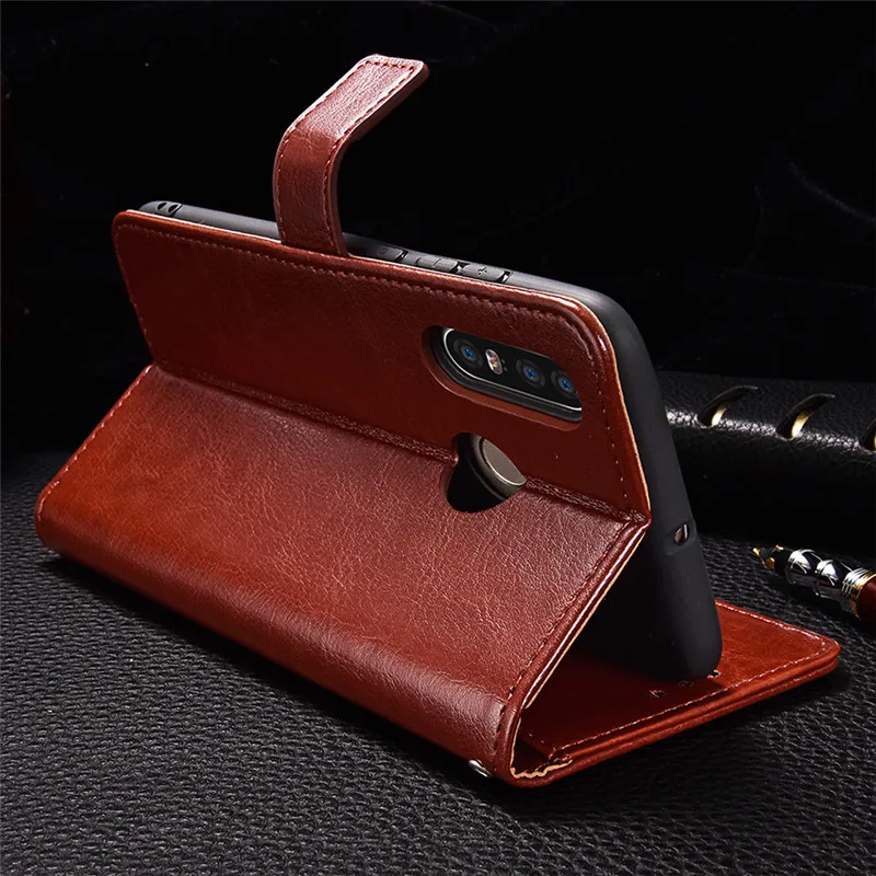 Роскошный кожаный флип чехол на магните для Infocus M310 кошелек с отделениями карт