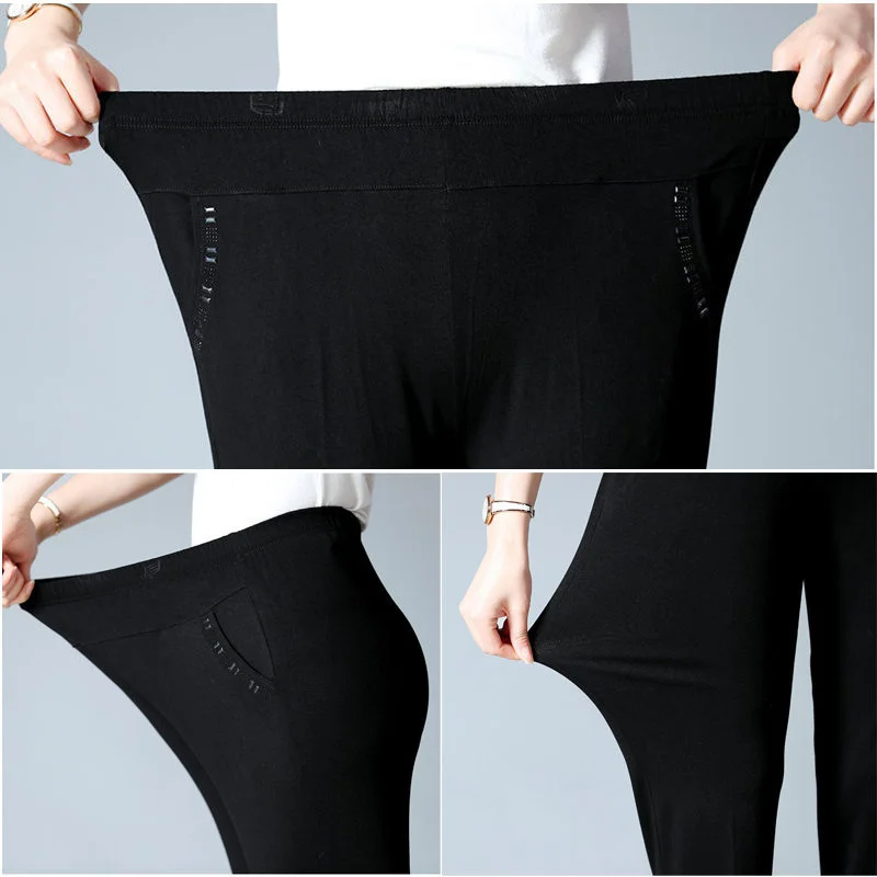 

Extra Large Size Women Pants Spring Autumn Loose High Elastic Pants Middle-aged Clothing 6XL 7XL 8XL Winter Pants Female