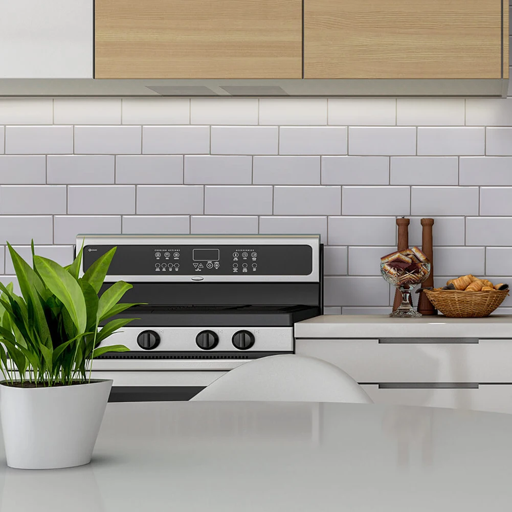 3D Плитка Облицовочная мозаика обои Стикеры самоклеющиеся Кухня Ванная комната