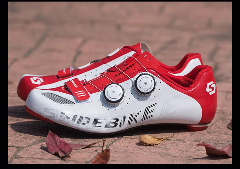 Sidebike Road Мужская велосипедная обувь из углеродного волокна дышащая обувь для шоссейного велосипеда Ультралегкая велосипедная обувь Chaussures Cycliste Route